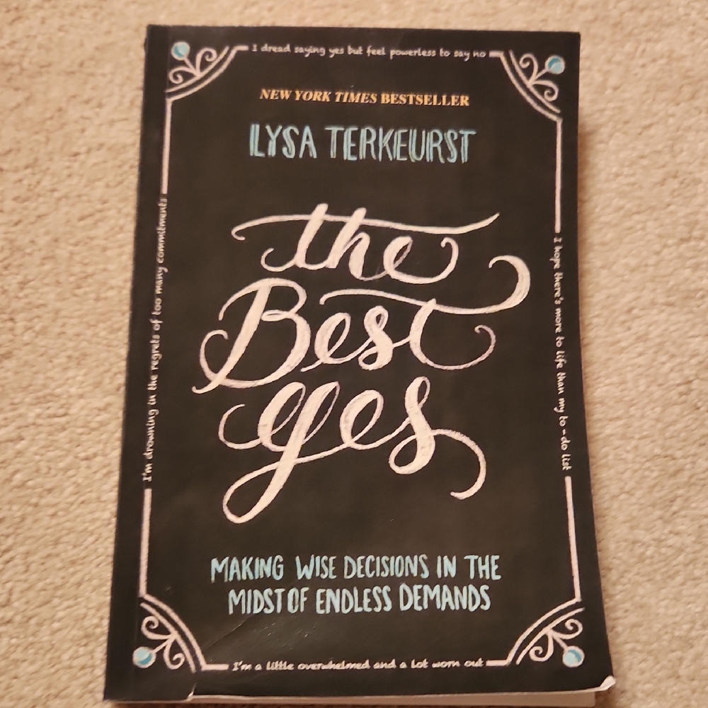 The BEST yes BY LYSA  TERKEURST paperback Book